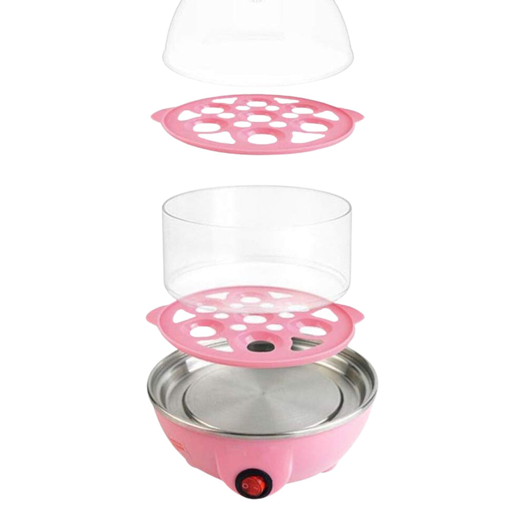  Egg Boiler Poacher Cooker Electric Steamer 2 Layer - key feature close-up
