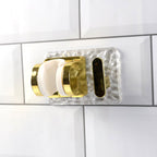 Wall mounted broom and mop holder