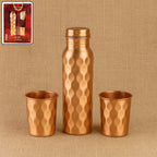 Diamond Cut Copper Gift Box Set