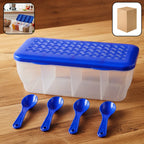 Kitchen Airtight 4-Section Storage Container / Pickle Jar 4 Spoons (1 Pc / Mix Color)
