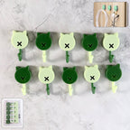 Self Adhesive Round Wall Hooks (10 Pc)