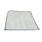 Double-Sided Microfiber Cloth & Stainless Steel Scrubber – (1 Pc, 20x20 cm)