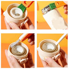 3-in-1 Multifunctional Cleaning Brush Set – Mini Bottle, Cup & Lid Cleaner (1 Pc)