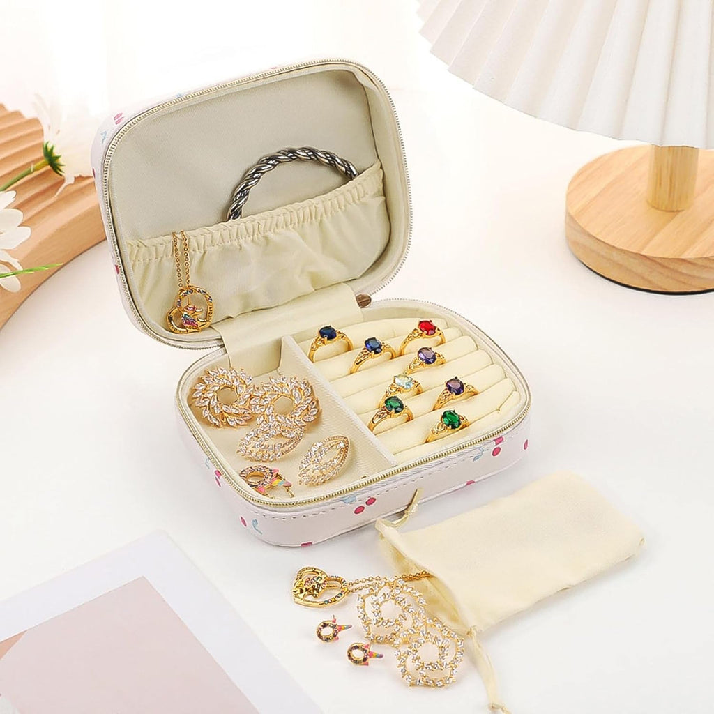 Travel jewellery case closed showing portable and compact design India