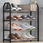 4 Layer Space‑saving Shoes Show Rack Folding Shoe Rack (1 Pc)
