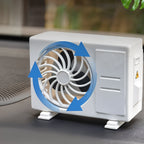 Solar-Powered Car Air Freshener with Built-in Perfume Diffuser for Dashboard & AC Vent