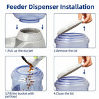 Automatic pet food bowl for dogs and cats – mess-free self-dispensing feeder India