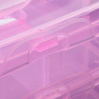 Versatile 18-Grid 3-Layer Transparent Plastic Organizer Box