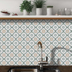 Peel & Stick 8×8 Inch Floor Tiles for Kitchen & Bathroom (10 Pc Set)