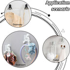 White 6-claw hook organizer for bathroom kitchen and door India
