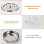 Decorative Mosquito Coil Holder Mosquito Coil Container,  for Home Patio