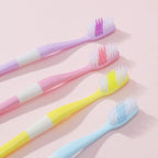2-in-1 Tooth Brush Tongue Scraper, Soft Bristle & Long Handle (8Pcs) Soft Toothbrush