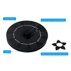 Fast Fountain by Pocket Hose - Solar-Powered - Instantly Adds a Water Feature Virtually Anywhere - 5 Spray Modes - No Installation or Batteries Required - Great for Bird Baths, Pools, Pond & More (1 Pc)