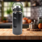 3 in 1 Stainless Steel Insulated Water Bottle – Double Wall Vacuum (3 Pcs Set)