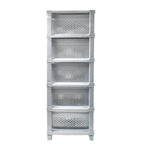Multi-Purpose Anti-Slip 5 Layer Modular Drawer Storage System (68×33 Cm)