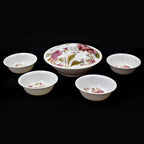 Elegant 5-piece pudding serving set.