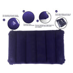  Velvet Air Inflatable Travel Pillow Blue - packaging shot