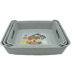 Multi Purpose Tray, Cosmetics, Stationary Set of 3