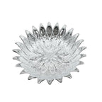 Decorative tray with silver plastic finish for festive occasions India