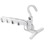 5-Hole Foldable Clothes Hanger – Robust, Space-Saving Travel Rack