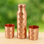 Diamond Cut Copper Gift Box Set
