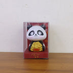 Solar Powered Moving Panda Car Dashboard Decoration – 1 Pc