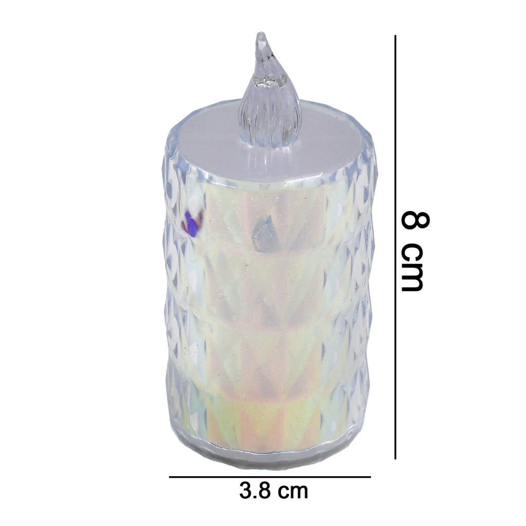 24 Pc Flameless and Smokeless Decorative Melting Candles LED Tea Light, Diwali