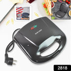 Sandwich Maker – Non-Stick Plates & Indicator Lights for Easy Home Cooking