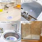 Creative 2-in-1 Blue Silicone Sewer Sink Sealer Cover Drainer (multicolour / 1 Pc)