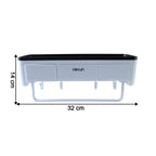 Wall Mounted Multifunctional Bathroom Storage Rack (1 Pc)