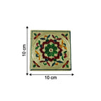 Handicraft Wood Chowki for Pooja , Wooden Bajot (2 Pc / Mix Descign & Color)
