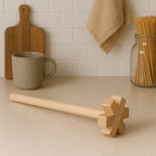 Wooden blender for all kitchen purposes.