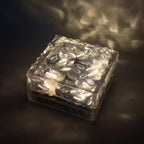 Solar Ice Cube Garden Light for Pathways & Christmas Decor