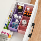 Clear bead tray compartments showing multicoloured section design India