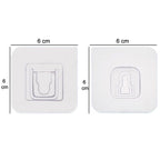 Heavy duty adhesive hooks, 20-pack, suitable for various hanging needs.