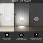  Round Shape 8 LED Motion Sensor Light - in-use lifestyle shot