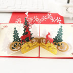 3D -Up Greeting Card (1 Pc): Birthday, Love, Christmas