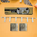 Stainless Steel Utensil Hanger Rail Nail Free Wall Mount