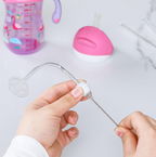 Stainless Steel Straw Cleaning Brush Drinking Pipe (20 Cm / 1 Pc)