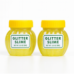 Soft Jar Slime Combo of Glitter Slime and Crystal Slime