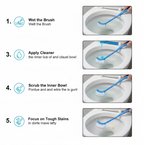 Single Sided Bristle Plastic Toilet Cleaning Brush