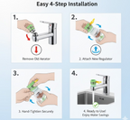 360 Degree Water Saving Faucet Expandable Water Valve Splash Regulator