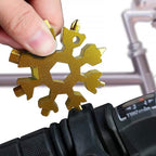18-in-1 Snowflake Multi-Tool – Portable Bottle Opener, Screwdriver & Wrench