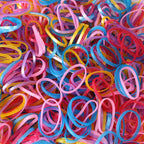 Strong & Reusable Rubber Bands: Multicolor for Office, Home & School, Hair accessories