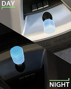 Luminous Tyre Valve Caps – Glow-in-the-Dark Air Stem Covers (4 Pcs / Mix Colour)