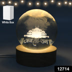 3D Crystal Ball Night Light for Bedroom & Home Decoration Gift (1 Pc)