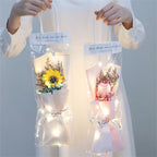 Handmade rose bouquet, artificial and decorative for Valentine's Day.
