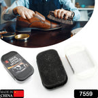 Leather shoe shiner for formal and dress shoes