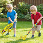 Combo of Light Weight Plastic Bat, Ball & Hockey for Kids