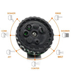 Multi-Pattern Garden Hose Spray Nozzle (1 Pc)